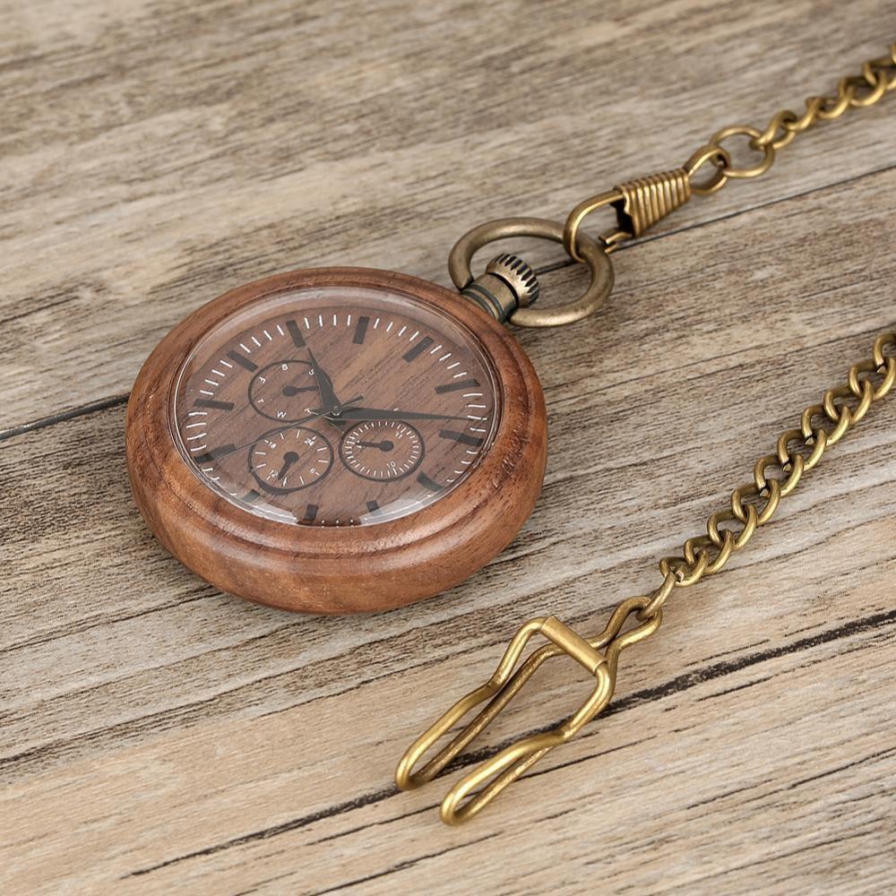 Groomsmen Set of 6 Wooden Pocket Watch | Perfecto