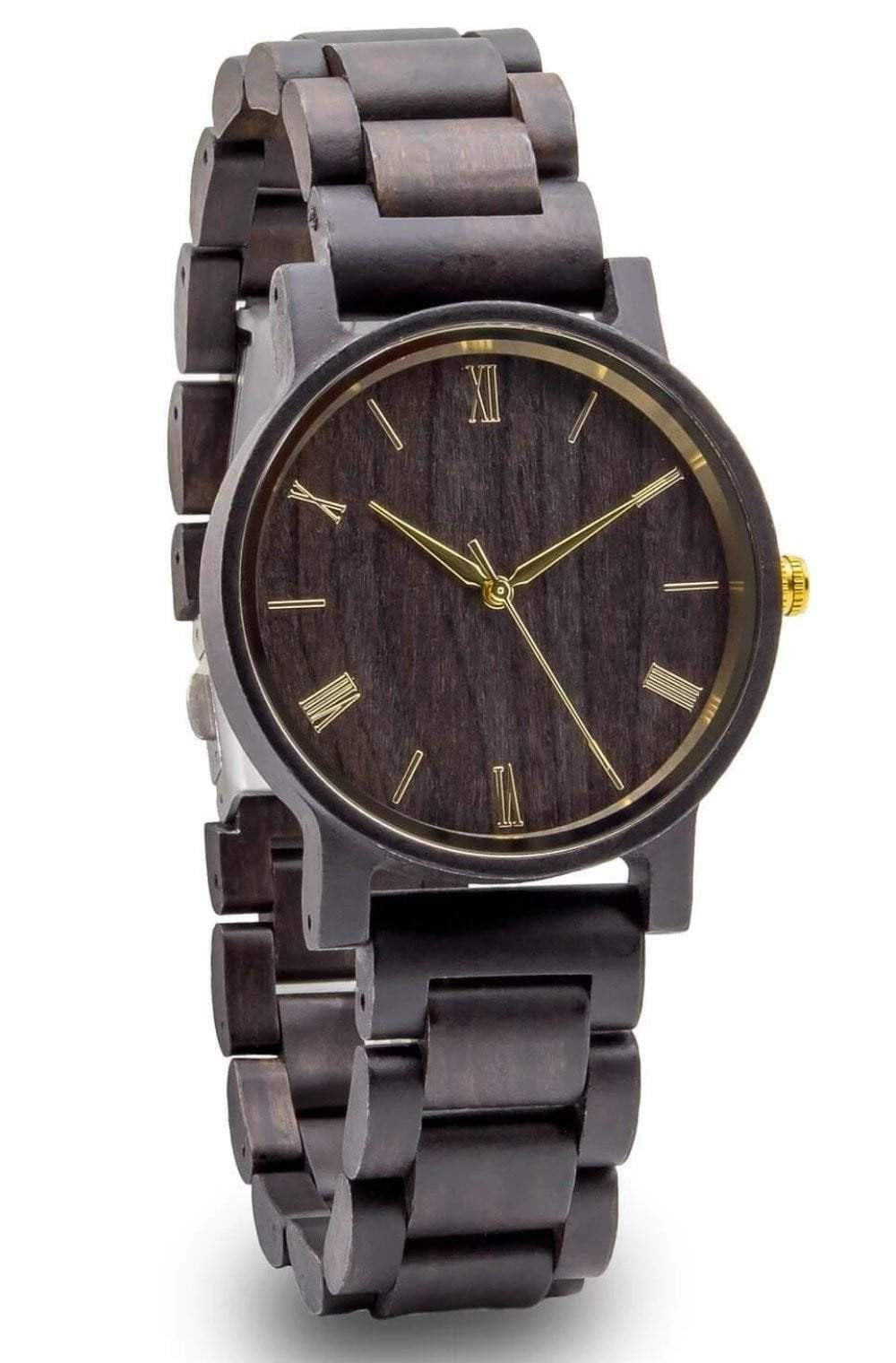 Groomsmen Set Of 6 Wooden Watches - Ebony Arce