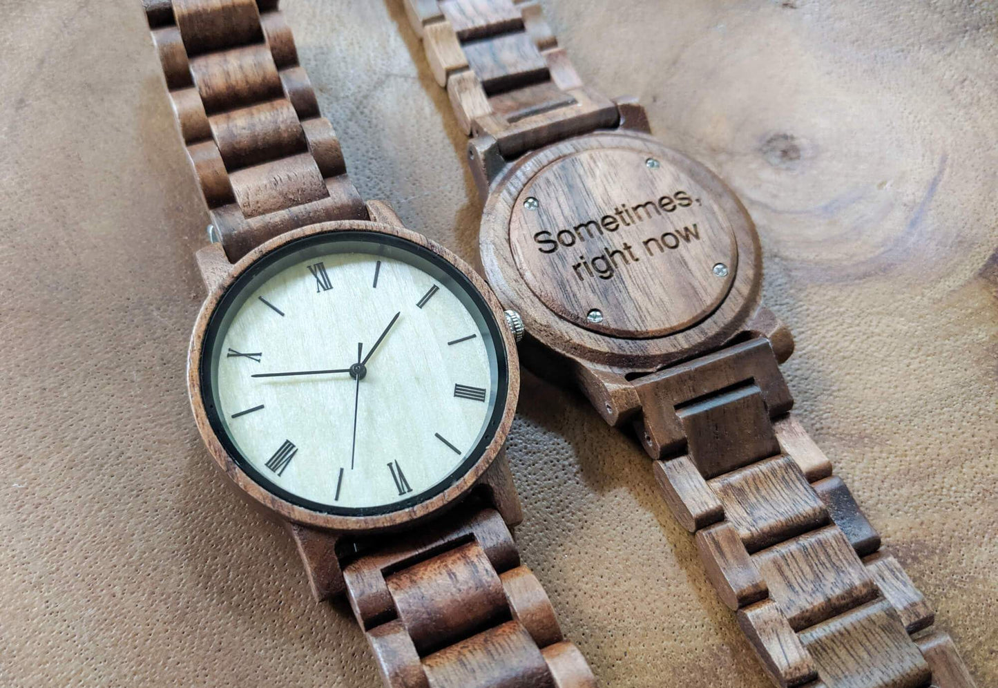 Groomsmen Set Of 6 Wooden Watches - Walnut Arce