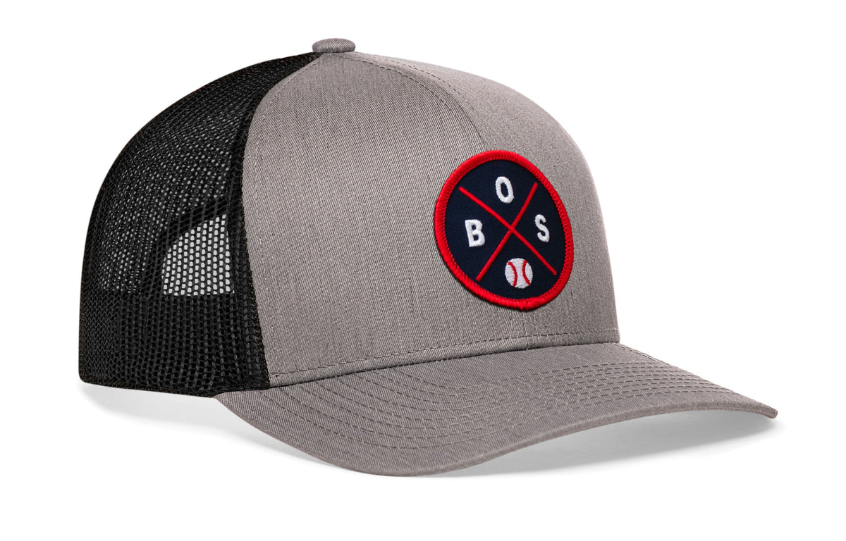 Boston Baseball Trucker Hat  |  BOS X Snapback