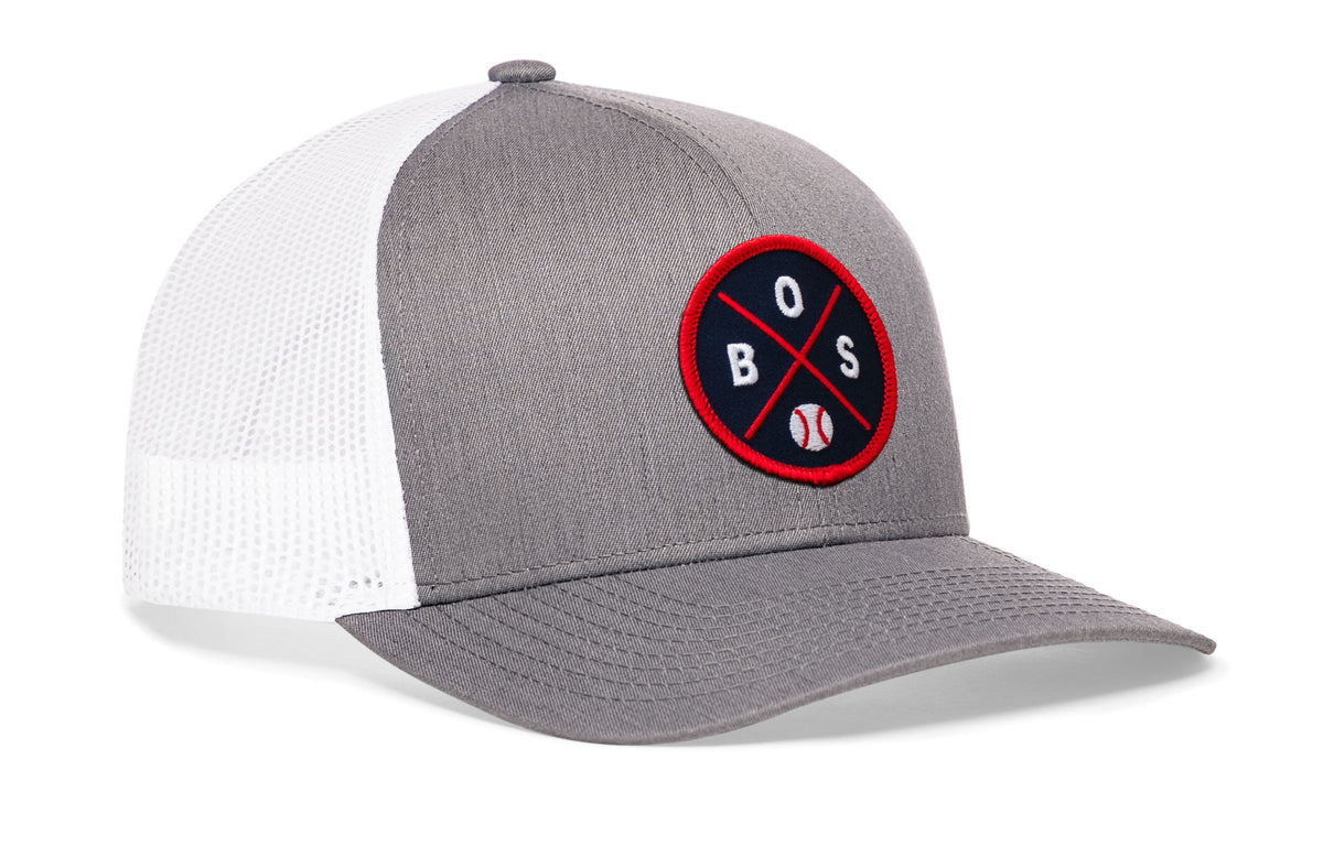 Boston Baseball Trucker Hat  |  BOS X Snapback