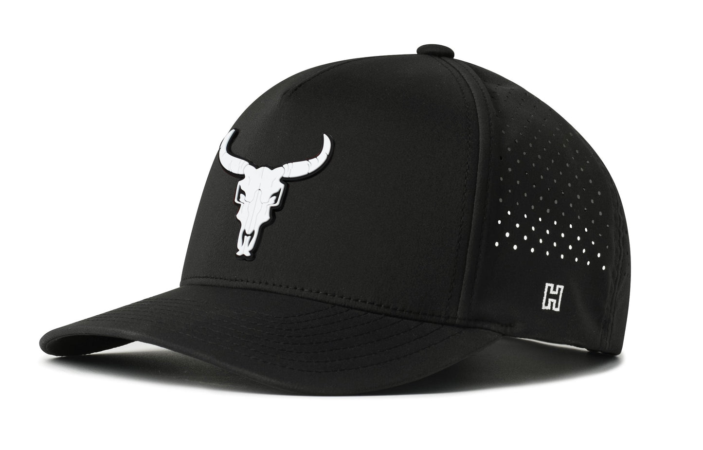 Bull Skull Performance 5-Panel Hat  |  Steer Flexfit® Snapback