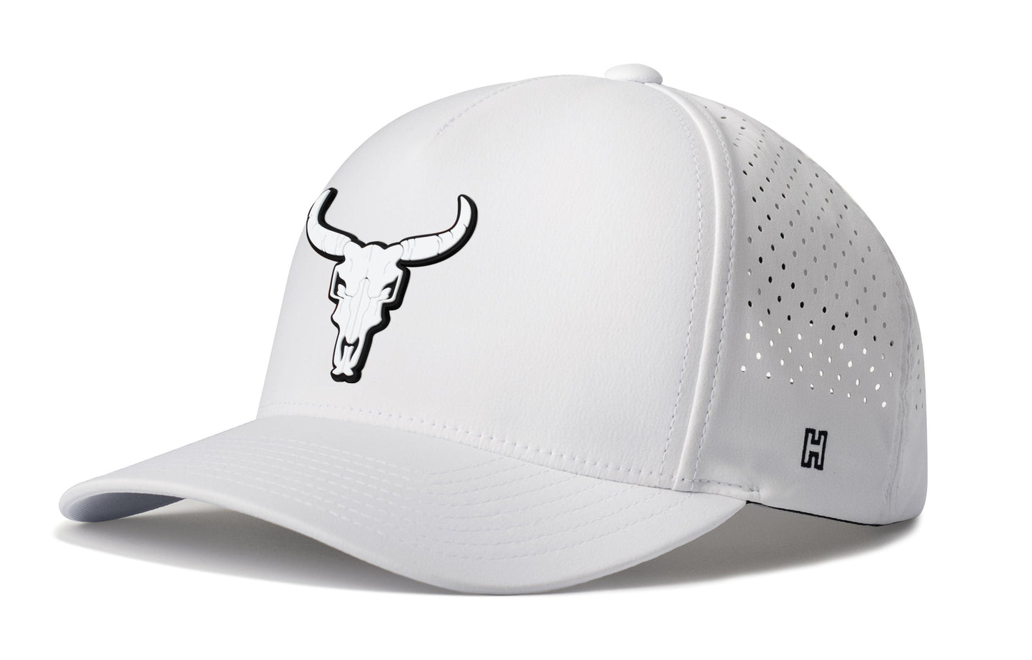 Bull Skull Performance 5-Panel Hat  |  Steer Flexfit® Snapback