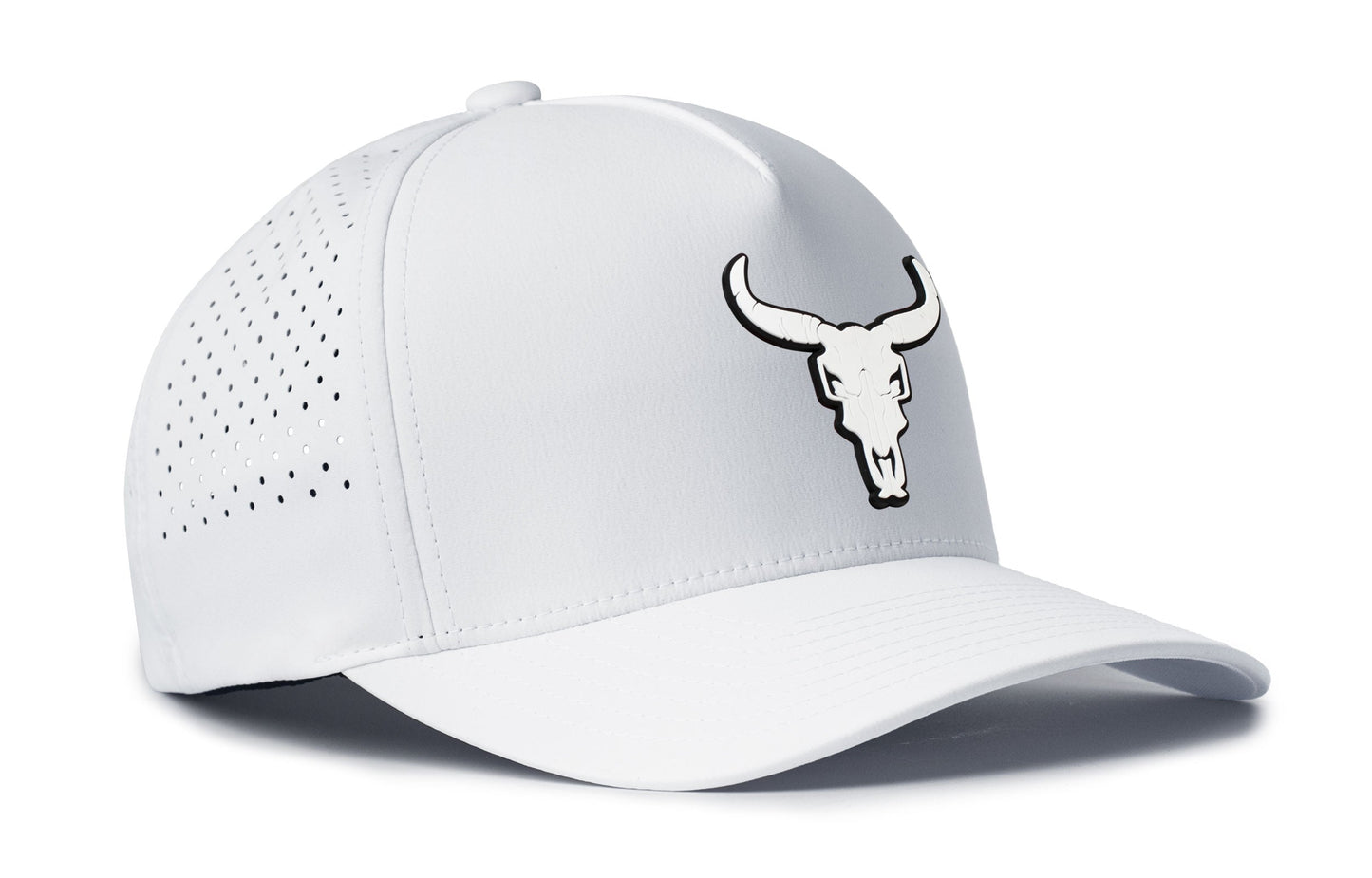 Bull Skull Performance 5-Panel Hat  |  Steer Flexfit® Snapback