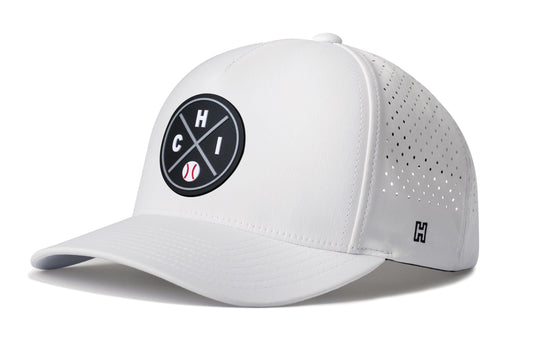 Chicago Baseball Performance 5-Panel Hat  |   Black CHI X Flexfit® Snapback