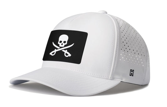 Pirate Flag Performance 5-Panel Hat  |  Jolly Roger Flexfit® Snapback