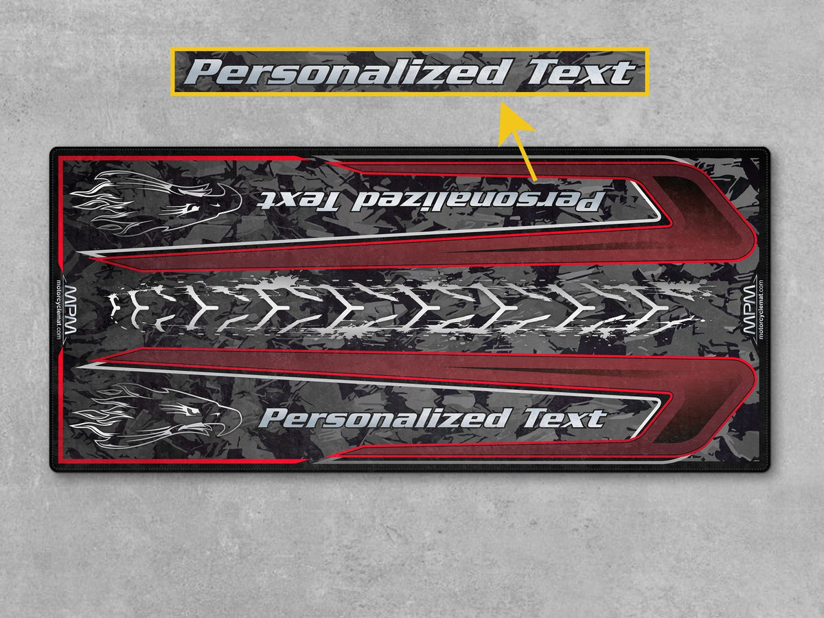 MPM Motorcycle Mat for Touring Motorcycle "The Street Knows Your Other Side" - MM4315