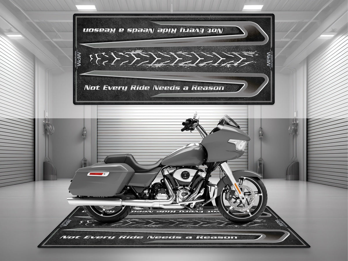 MPM Motorcycle Mat for Touring Motorcycle "Not Every Ride Needs a Reason" - MM4312