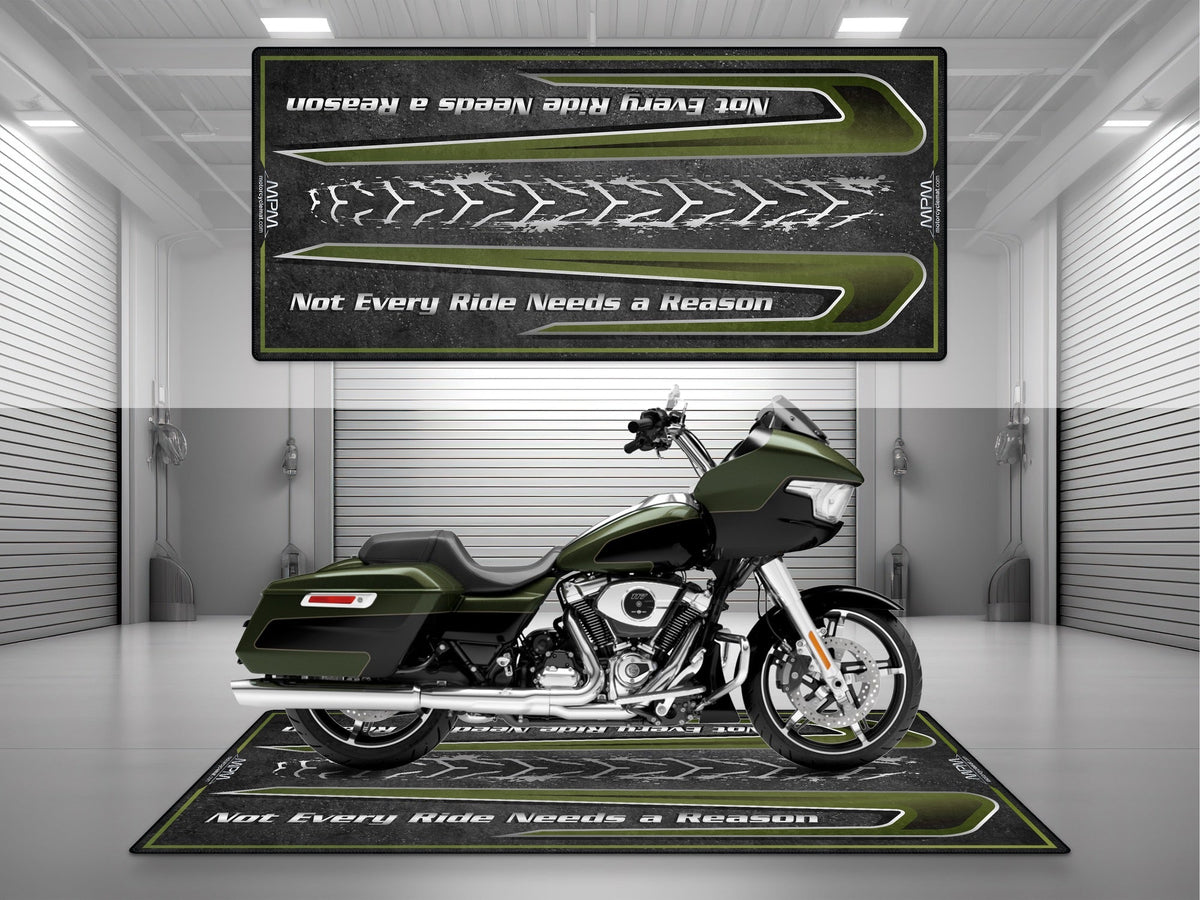 MPM Motorcycle Mat for Touring Motorcycle "Not Every Ride Needs a Reason" - MM4312