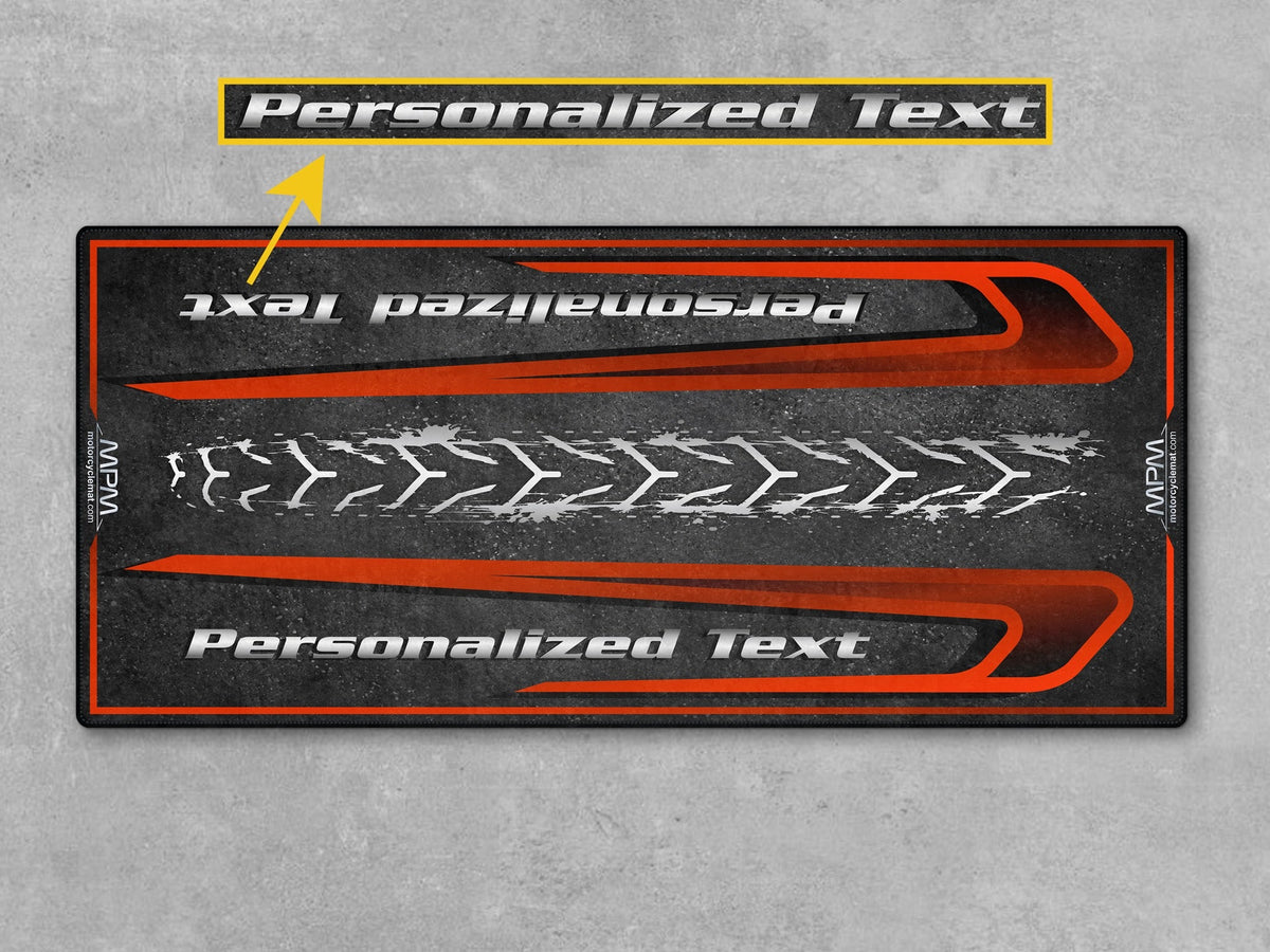 MPM Motorcycle Mat for Touring Motorcycle "Take the Long Way" - MM4311