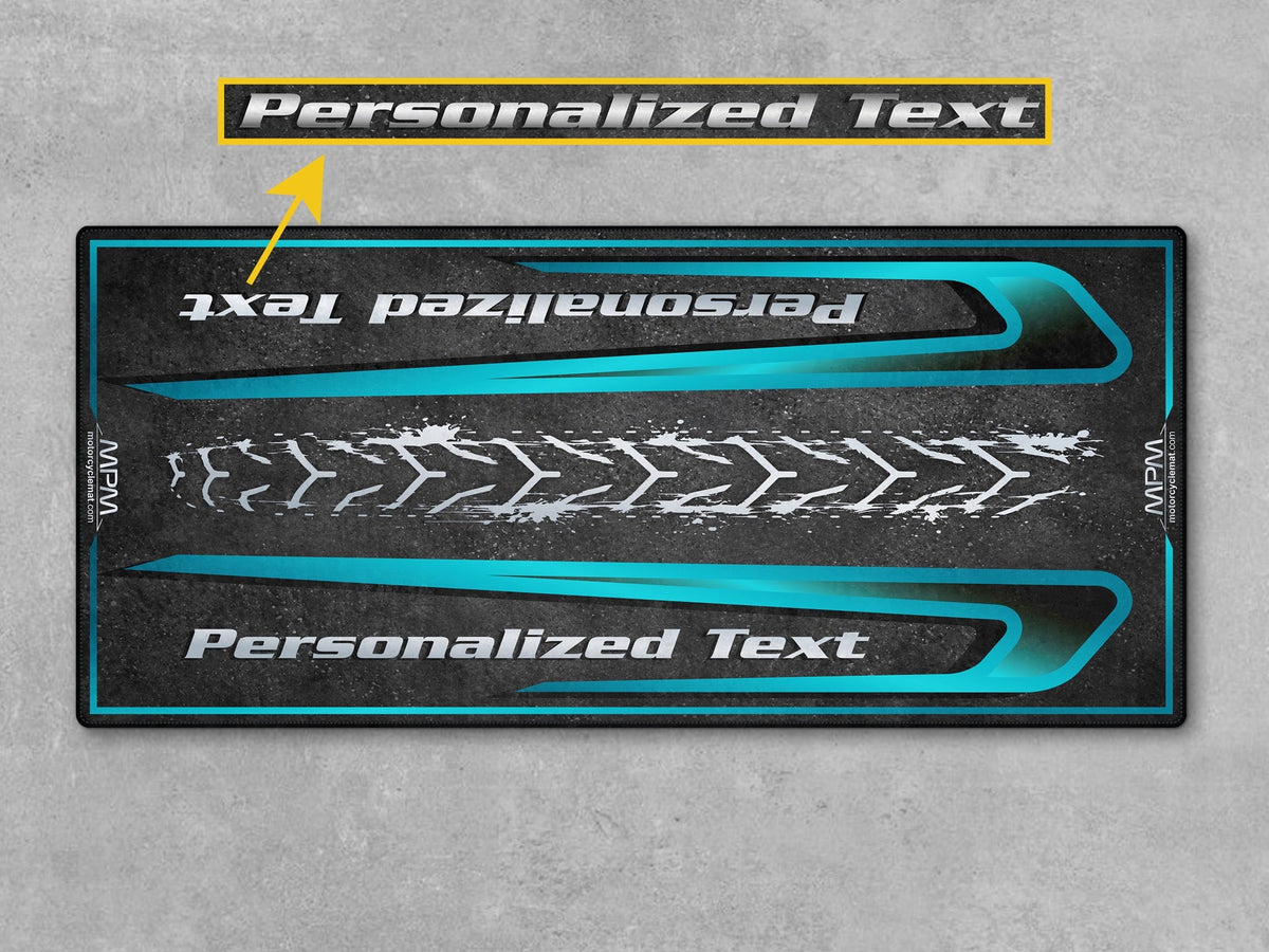 MPM Motorcycle Mat for Touring Motorcycle "Take the Long Way" - MM4311