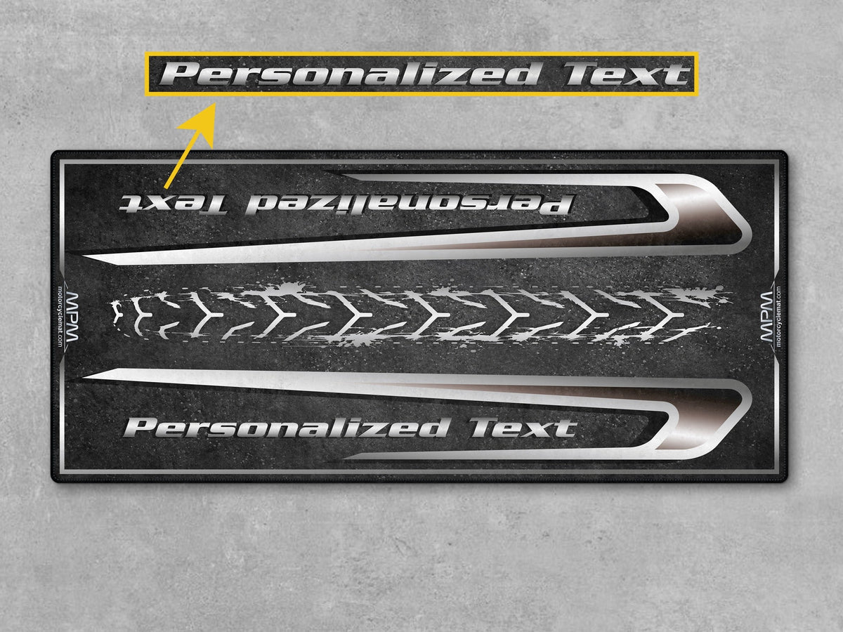 MPM Motorcycle Mat for Touring Motorcycle "Take the Long Way" - MM4311