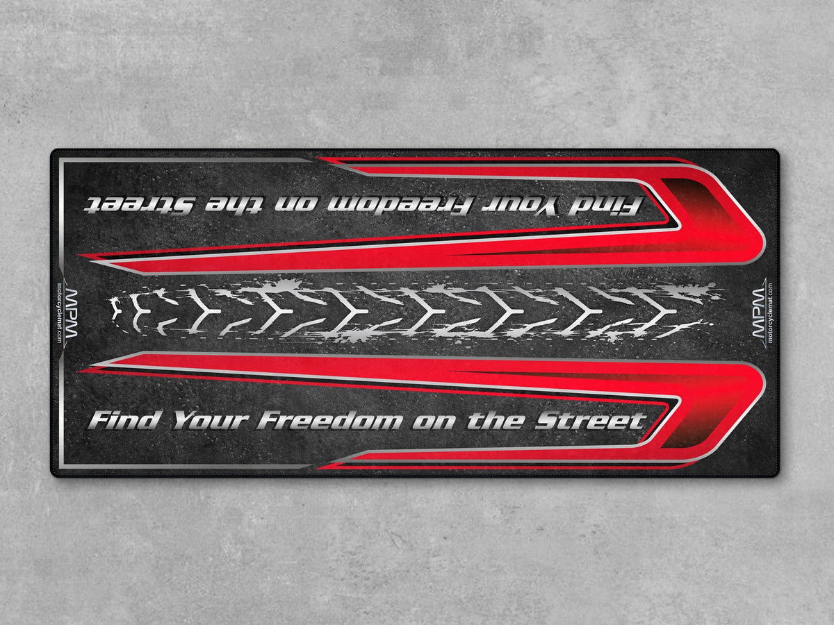 MPM Motorcycle Mat for Touring Motorcycle "Find Your Freedom on the Street" - MM4313