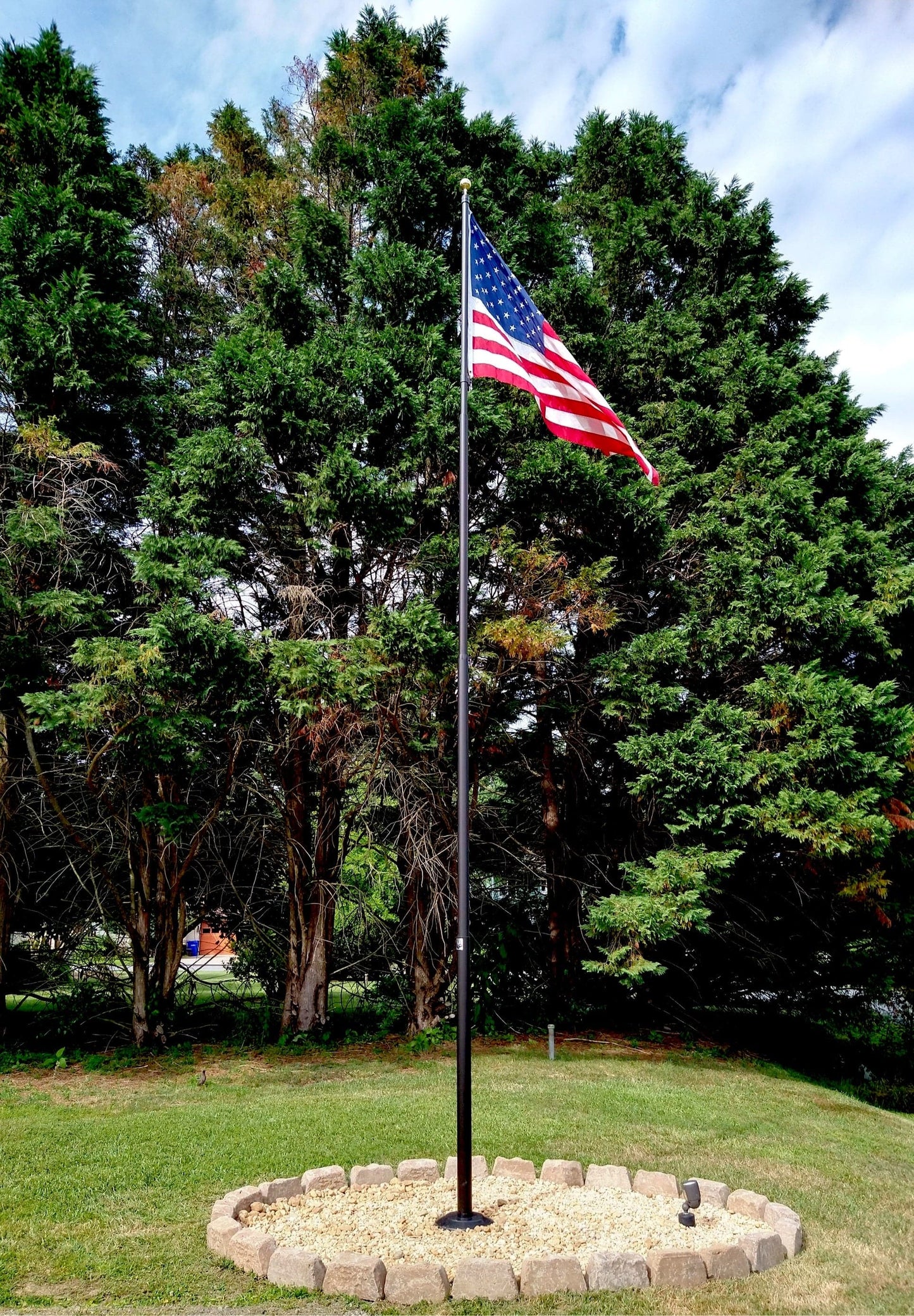 Black Bronze Forged Aerospace Grade Anodized Aluminum Flash Collar - Flagpole Base Cover