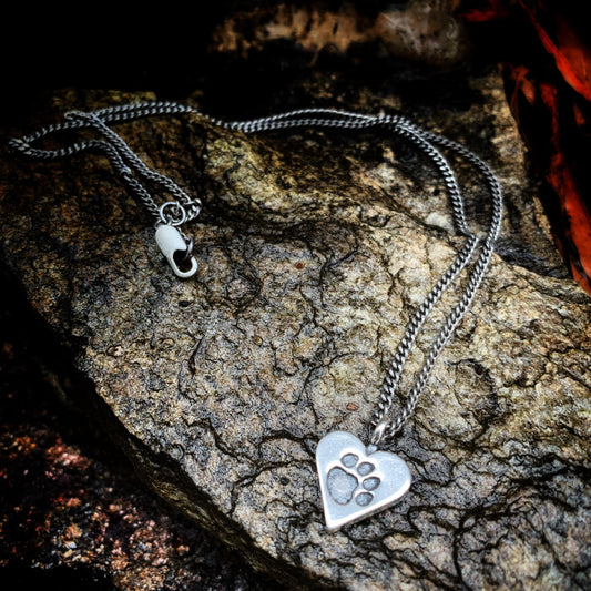 Dog Lover or Cat Lover Necklace - Sterling Silver Choker Charm