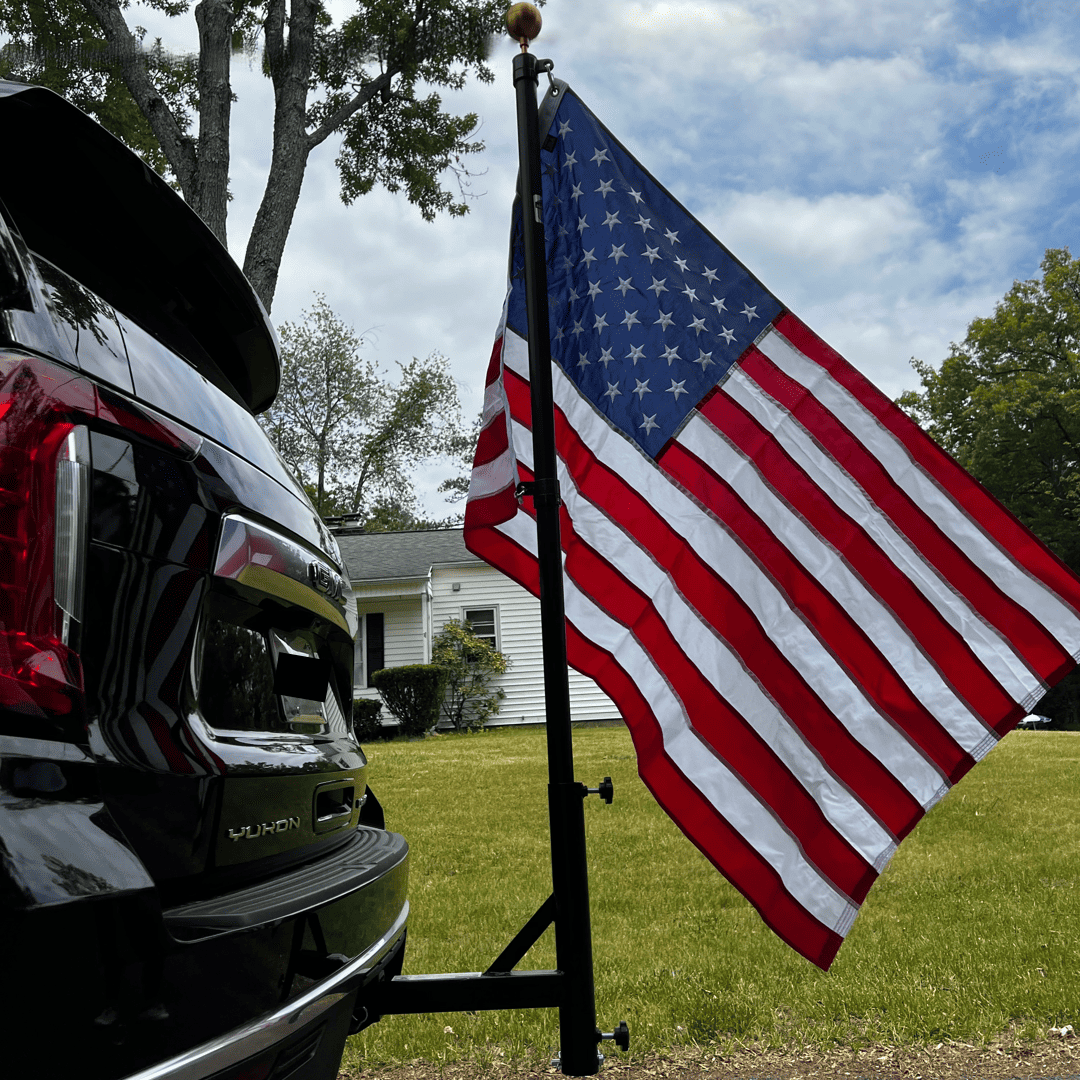 Phoenix Outrigger Hitch Mount for Flagpoles | Heavy-Duty Steel