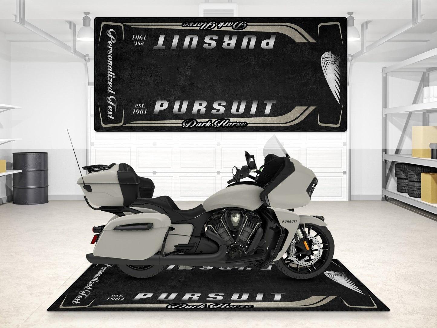 MPM Motorcycle Mat for Indian Pursuit Dark Horse - MM7339