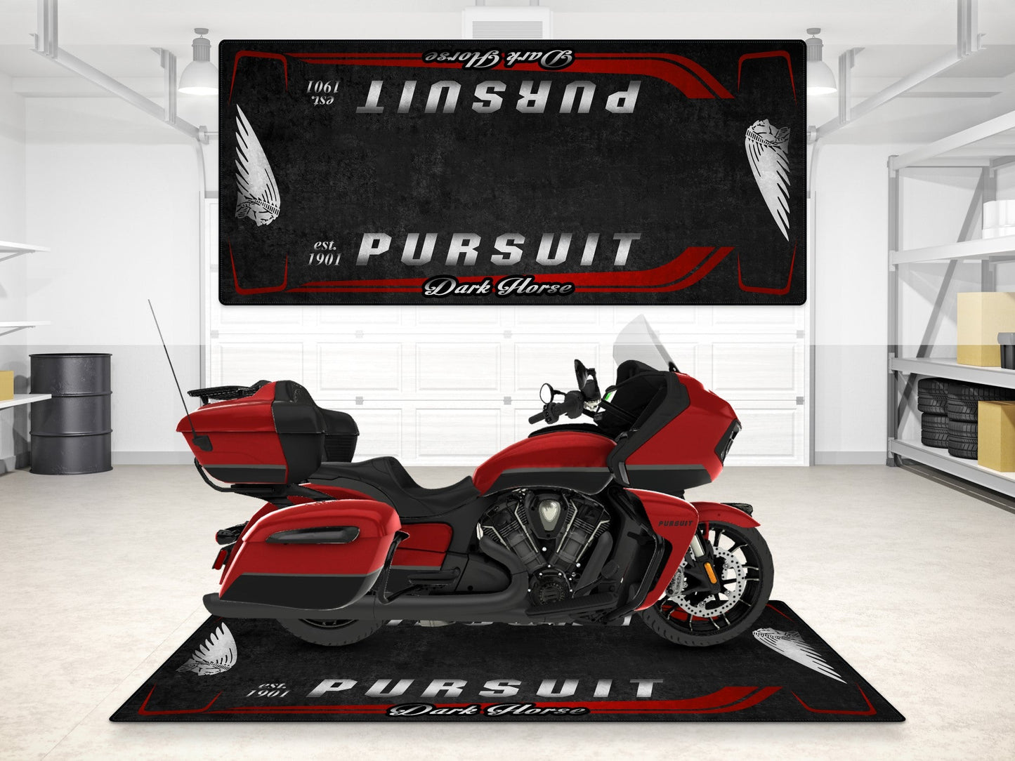 MPM Motorcycle Mat for Indian Pursuit Dark Horse - MM7339
