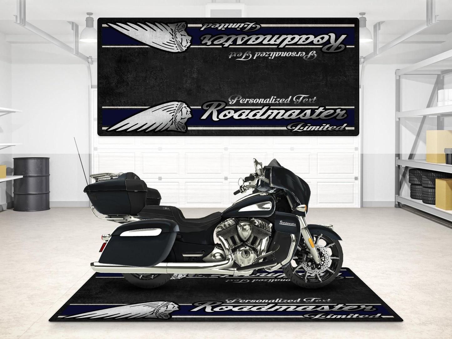 MPM Motorcycle Mat for Indian Roadmaster Limited - MM7336