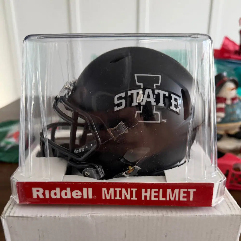 Iowa State Cyclones NCAA Mini Speed Football Helmet Satin Black - NCAA