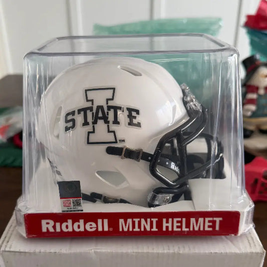 Iowa State Cyclones NCAA Mini Speed Football Helmet White- NCAA