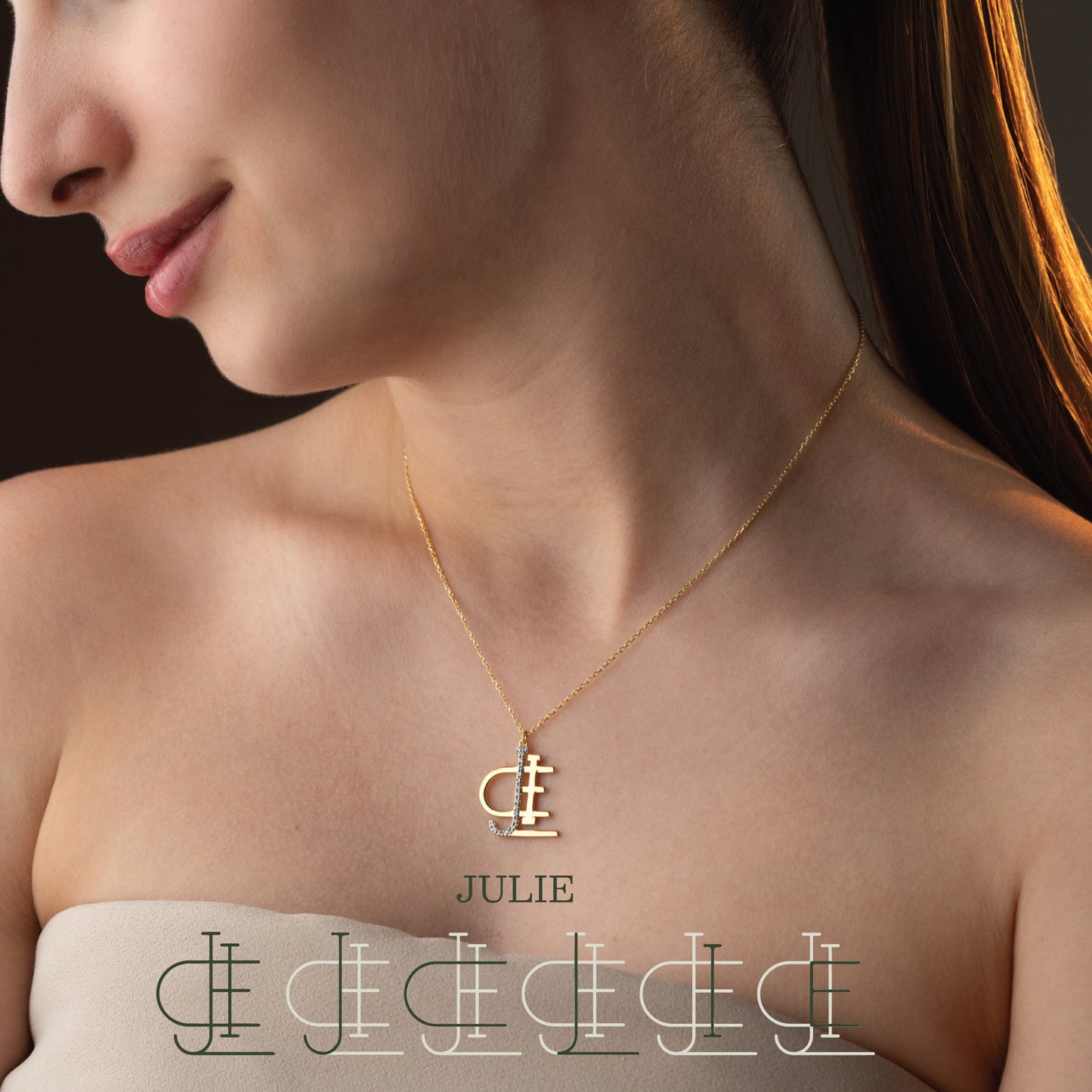 Personalized Name Necklace with Diamond First Letter – A Symbol of Light & Meaning