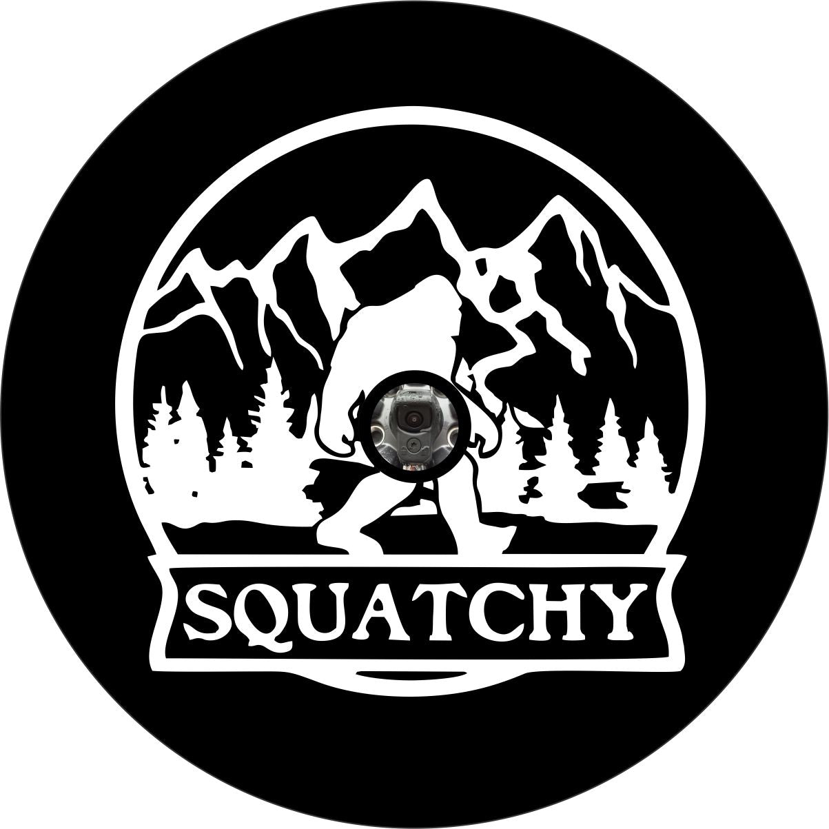 Squatchy Spare Tire Cover â€¢ Sasquatch in the Mountains