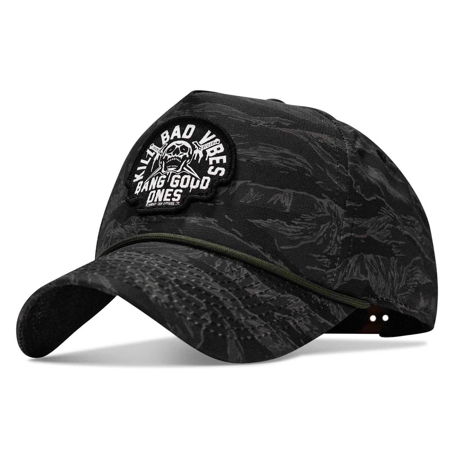 Kill Bad Vibes Skull Patch Weekender Snapback