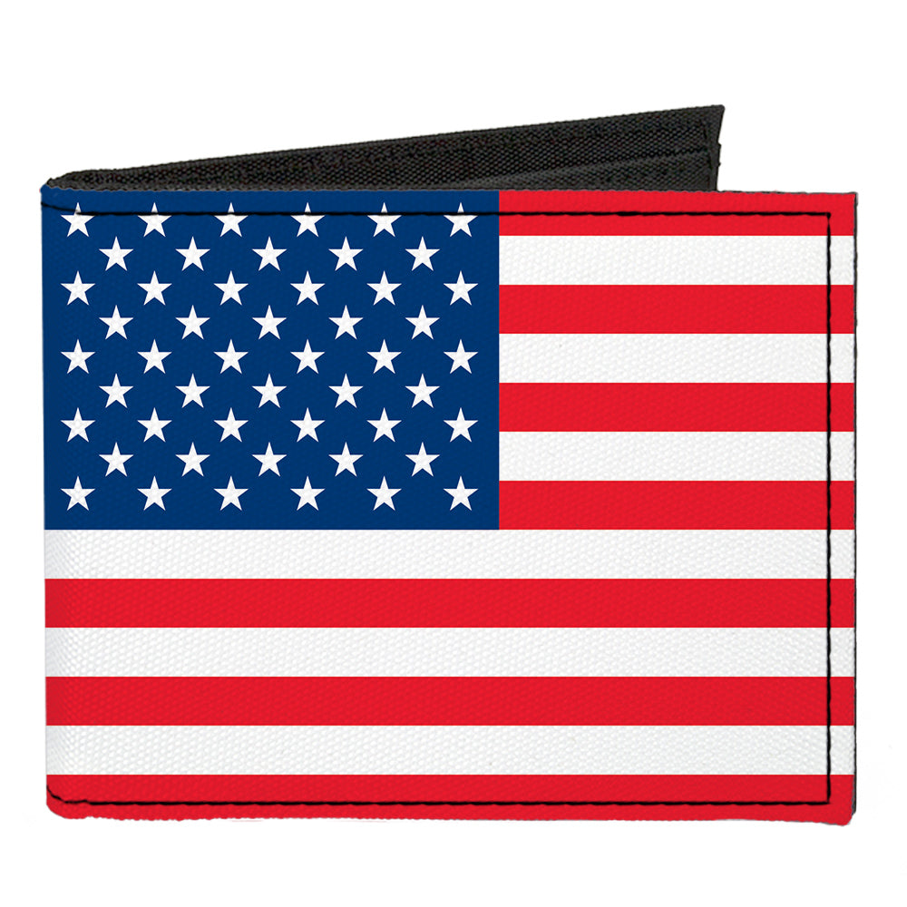Canvas Bi-Fold Wallet - United States Flag