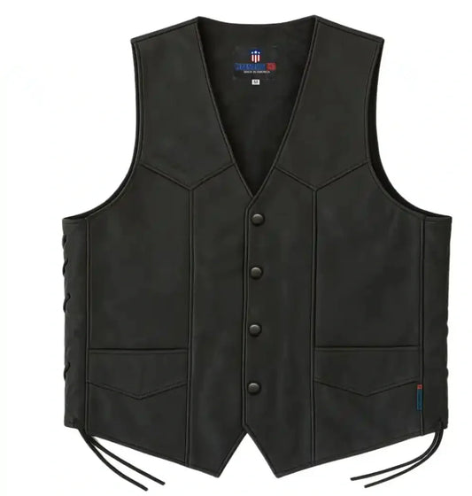 Legendary Men's Leather Club Motorcycle Vest