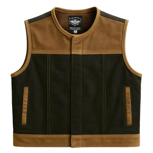 Legendary LowLife NCP Canvas & Leather Vest — Tobacco