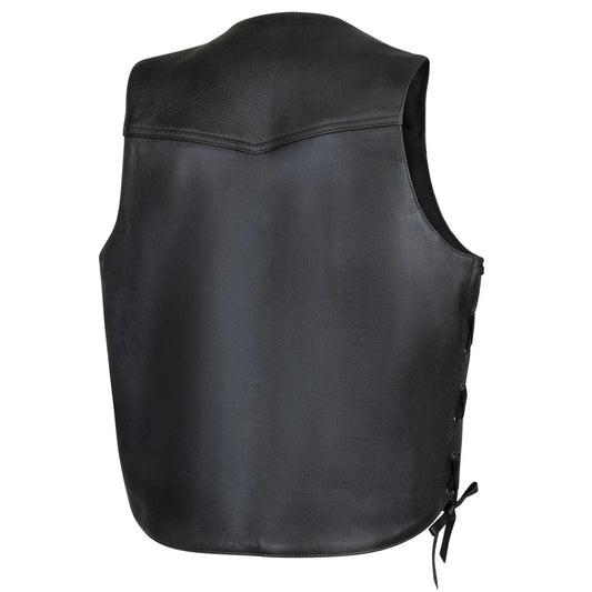 Legendary Peacekeeper Vintage Leather Gun-Pocket Vest