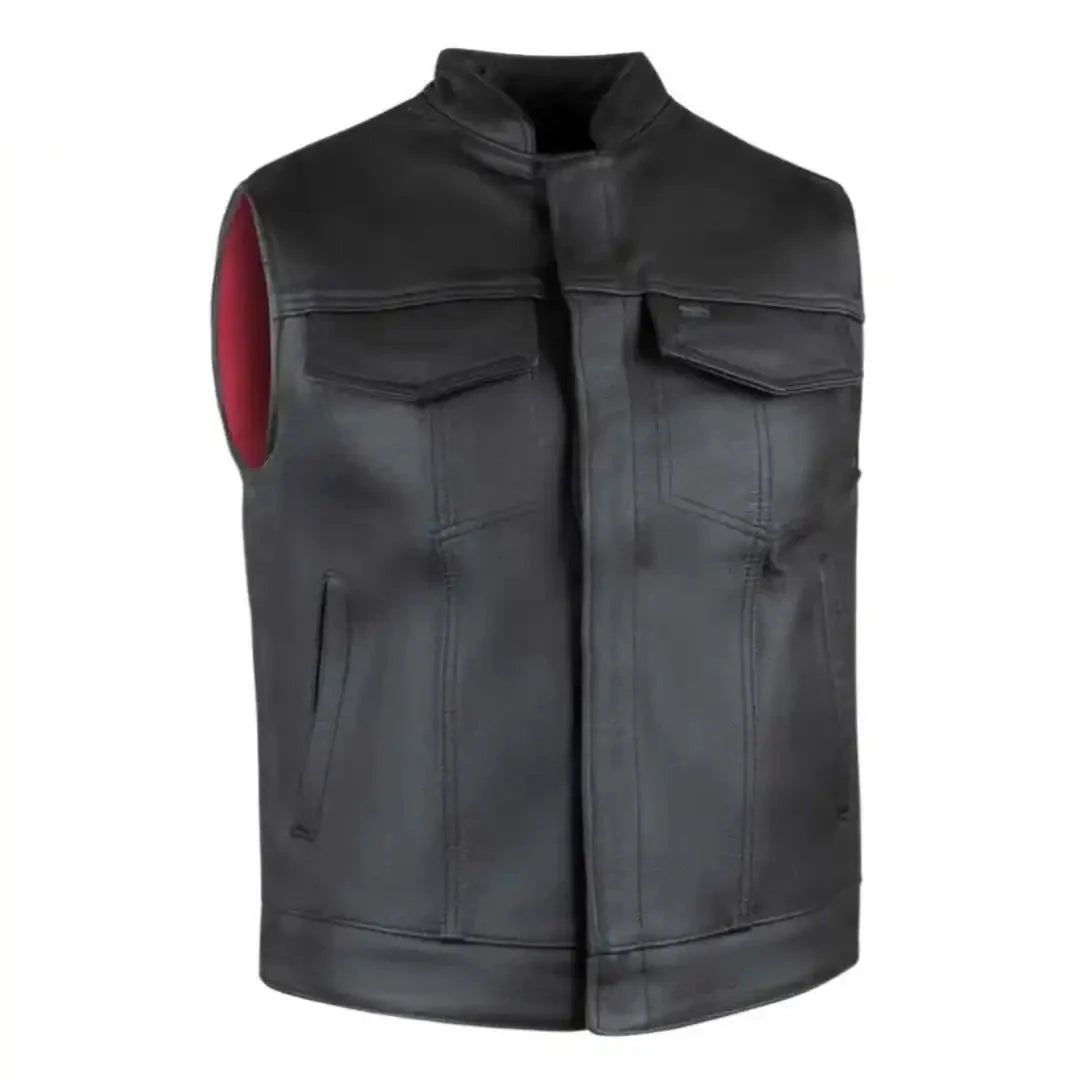 Legendary Reaper Club Style Men's Leather Motorcycle Vest