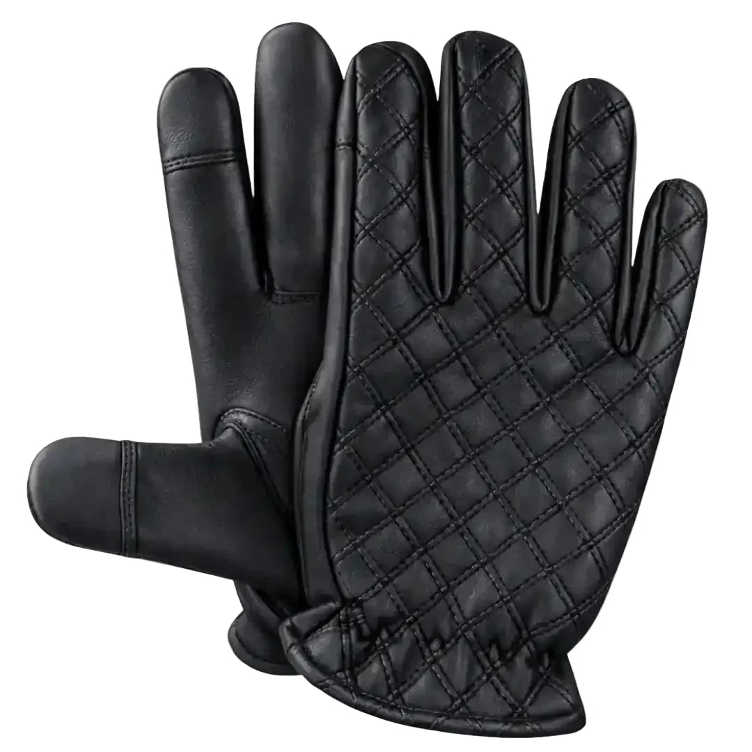 Legendary Double-Diamond Stitched Deerskin Short Wrist Touchscreen Gloves