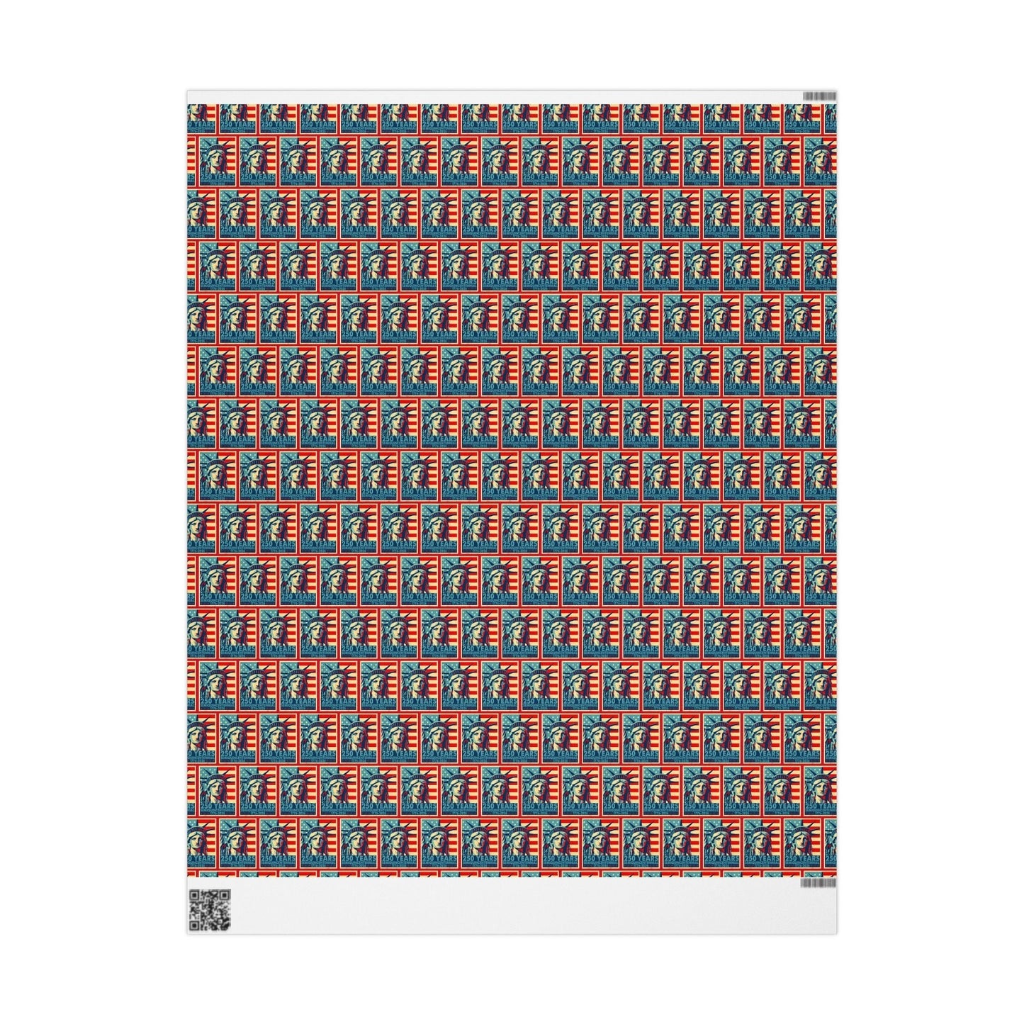 Liberty Semiquicentennial Custom Wrapping Paper Roll – America’s 250th Anniversary