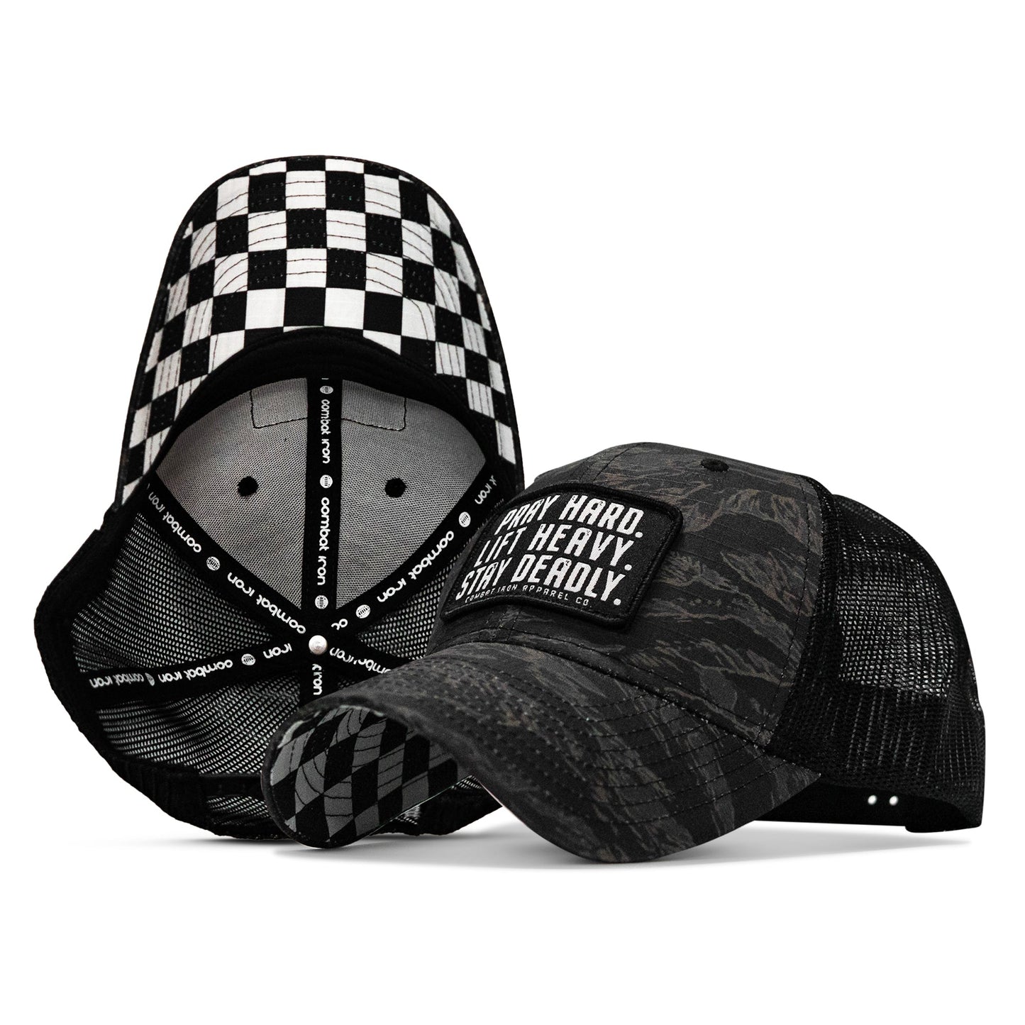 Pray Hard. Lift Heavy. Stay Deadly. Patch Original Ripstop Snapback Hat