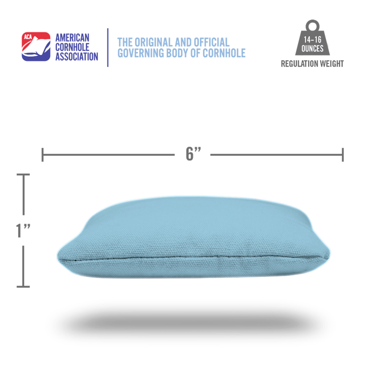 Light Blue Daily 66x Cornhole Bags