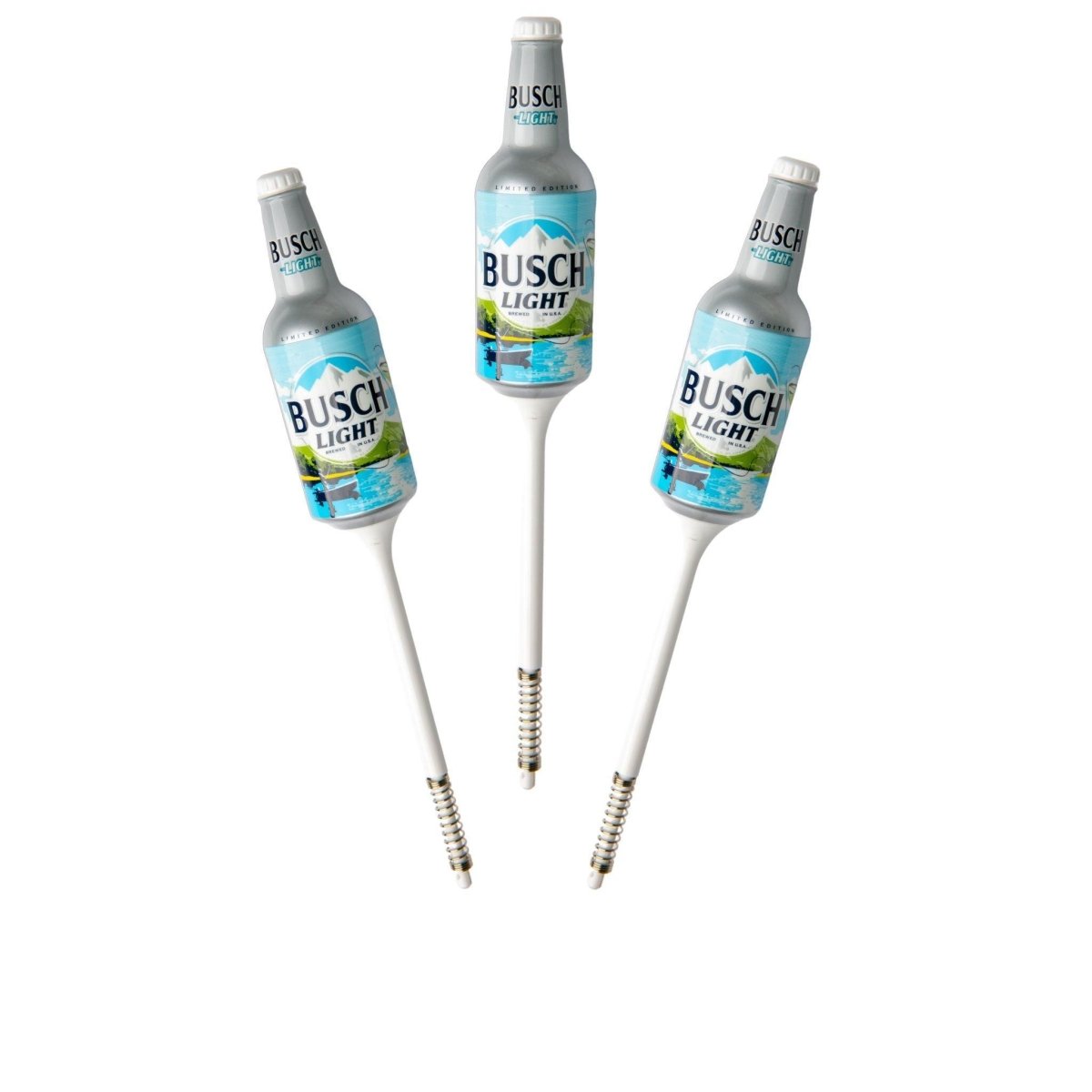 Busch Light Fishing Bobbers (3 Pack) – Funny Beer Bottle Lures – Fishing Gift for Men