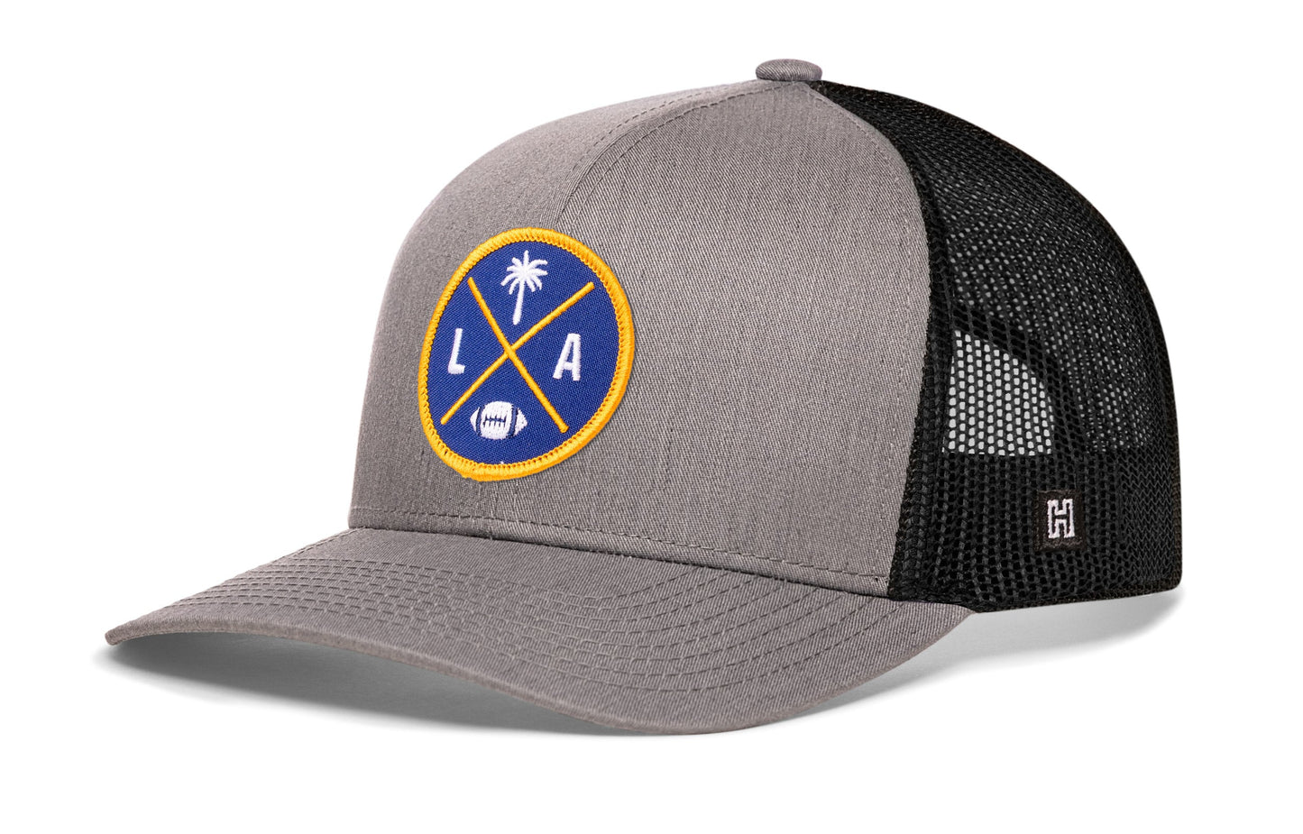 Los Angeles Football Trucker Hat  |  Dark Blue LA X Snapback