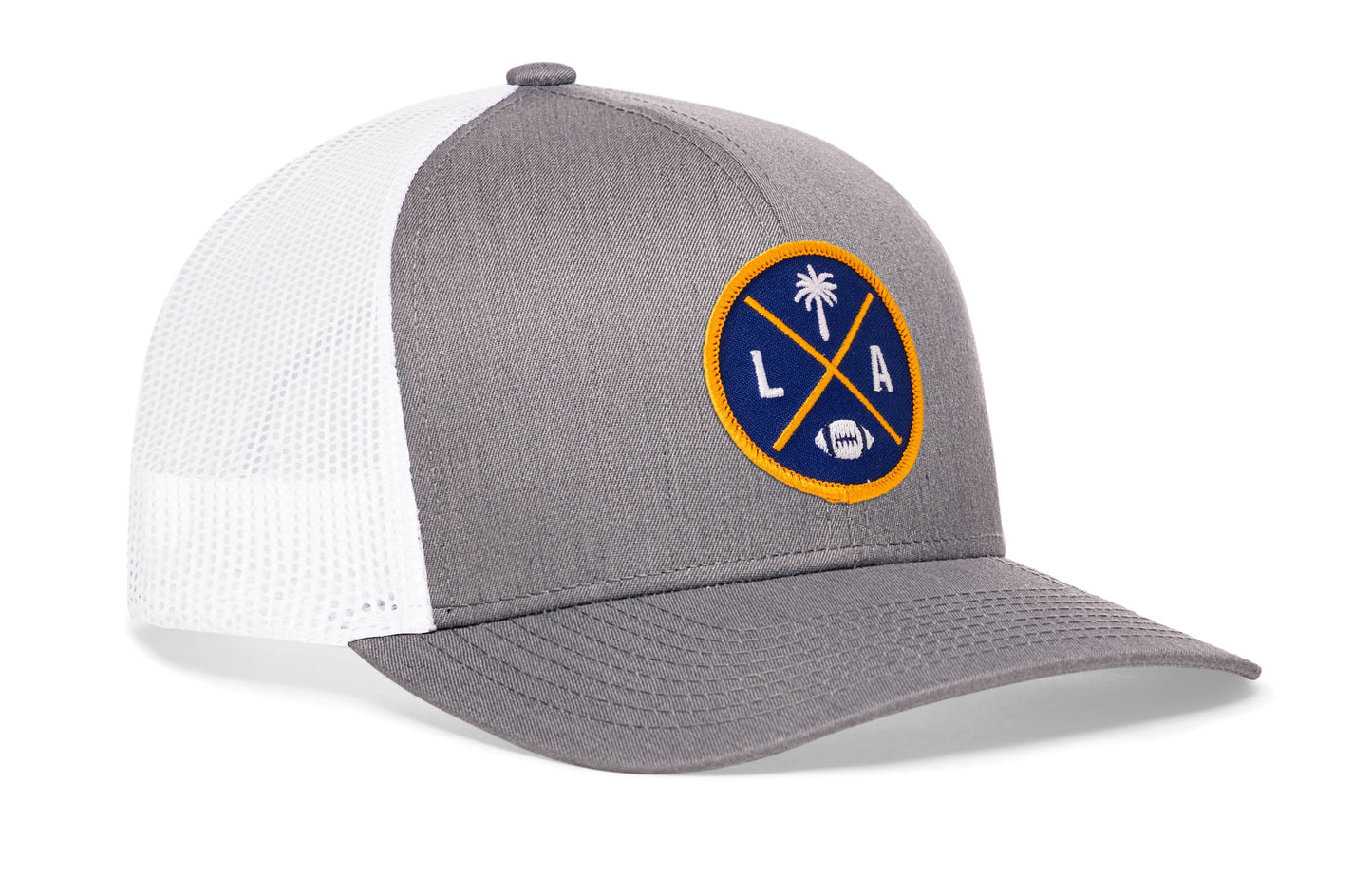 Los Angeles Football Trucker Hat  |  Dark Blue LA X Snapback