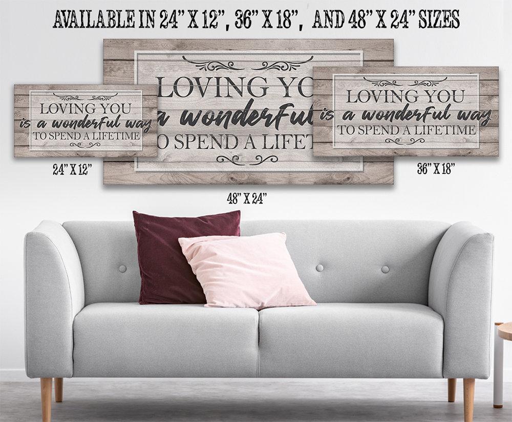 Loving You Is A Wonderful Way - Canvas