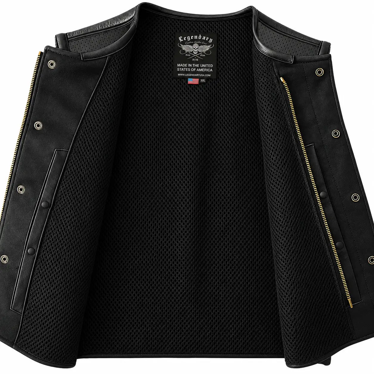 Legendary LowLife NOP Perforated Leather Club Vest