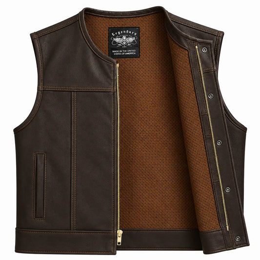 Legendary LowLife NCP Dark Chocolate Leather Vest