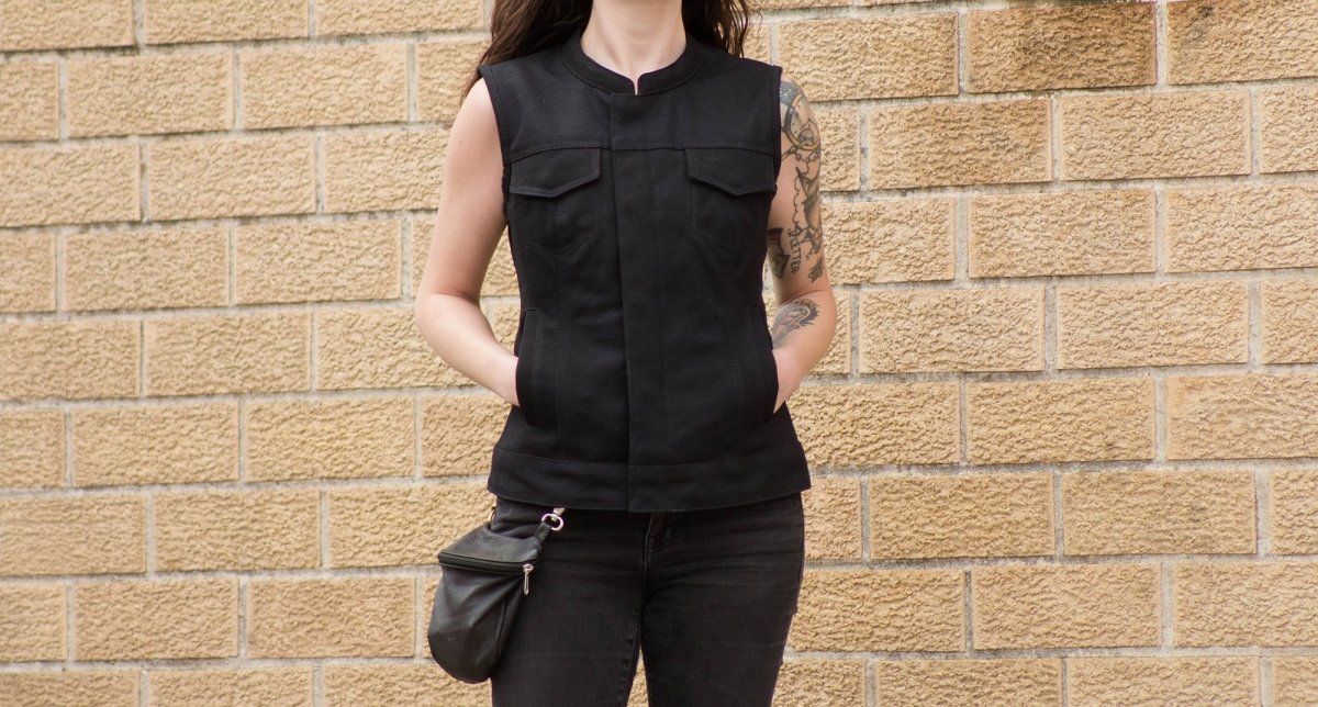 Ludlow Women's Motorcycle Canvas Vest
