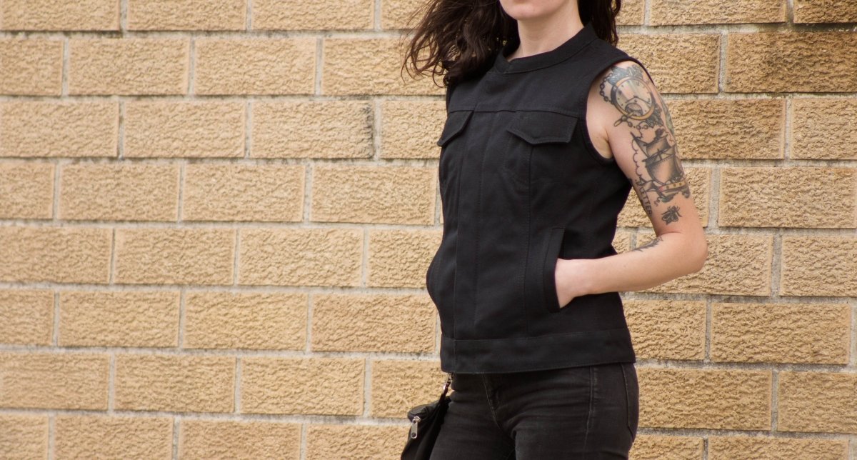 Ludlow Women's Motorcycle Canvas Vest