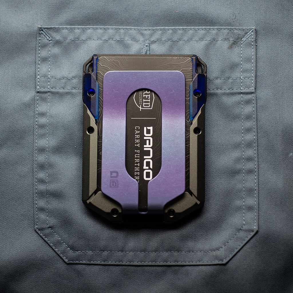 M4 Special Edition Maverick™ Rail Wallet with Burple Anodized Titanium Money Clip