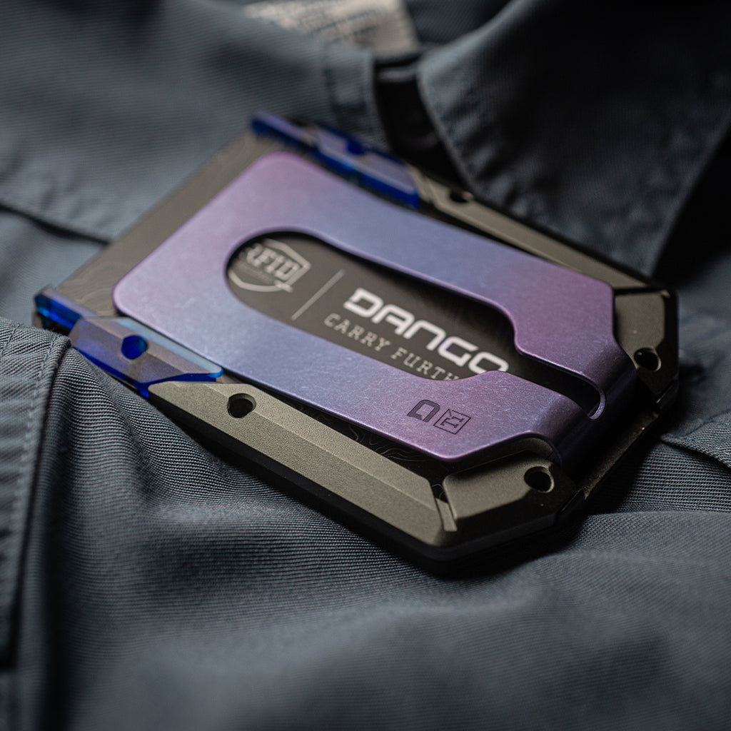 M4 Special Edition Maverick™ Rail Wallet with Burple Anodized Titanium Money Clip