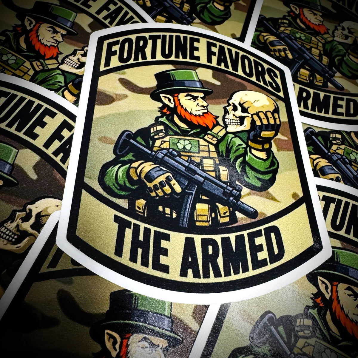 March 2026 POTM - Fortune Favors The Armed - 3.75" - Sticker