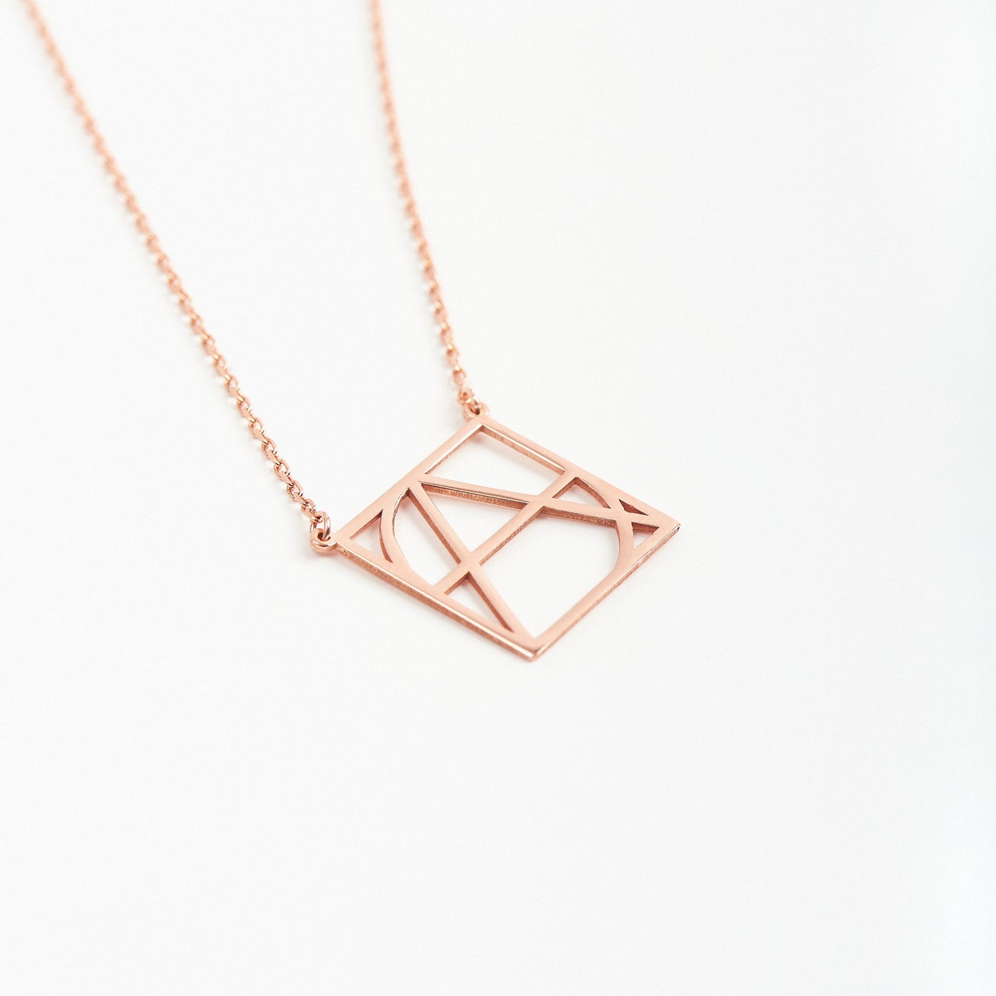 Unique Womens Style Mary Name Logo Necklace - White Gold