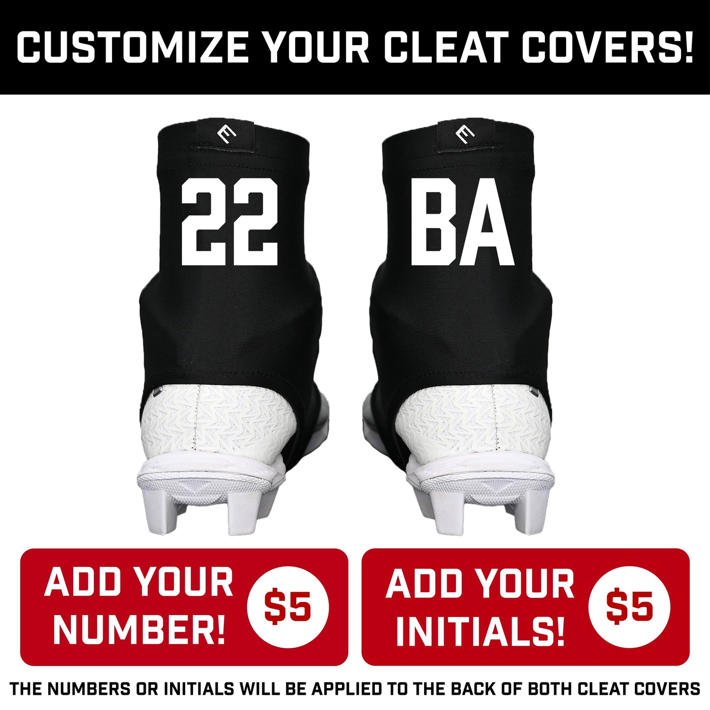 White Ice Cream Cleat Covers (Spats)